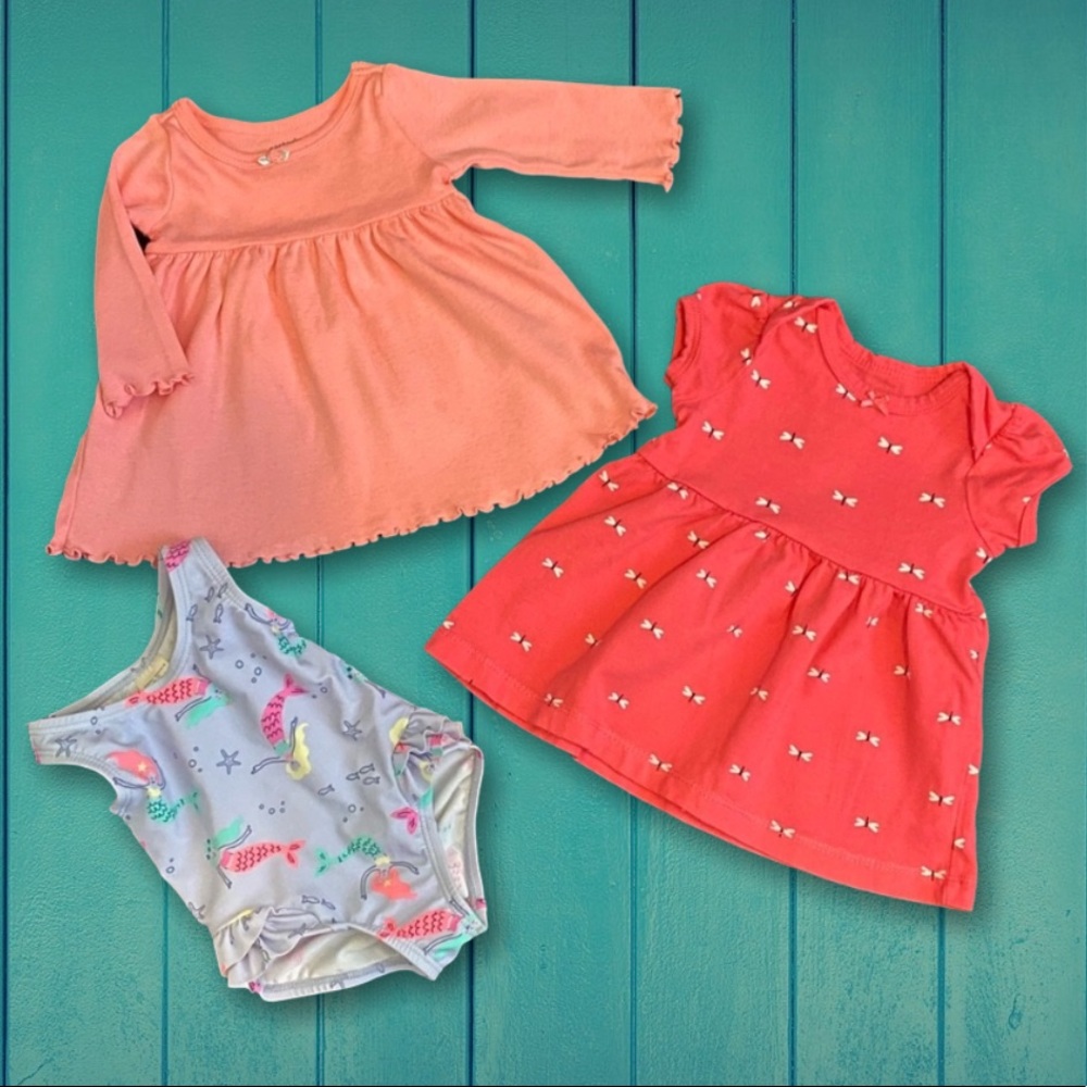 Baby Girl Dress & Swimsuit Bundle